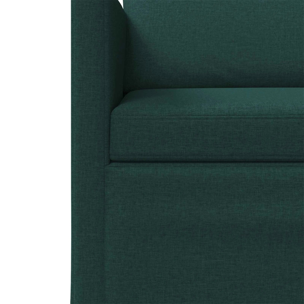 Set di divani 2 pcs Verde Scuro Tessuto 3433153