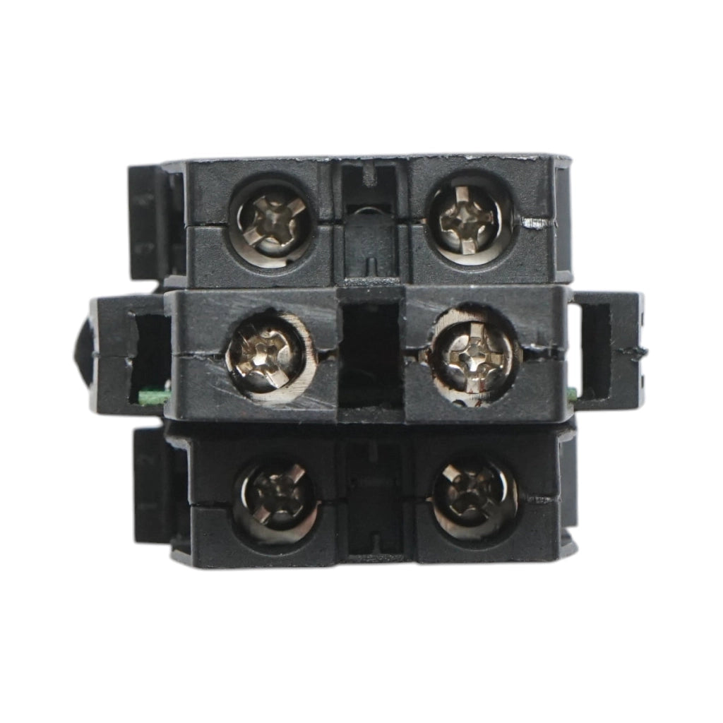 Pulsante di comando convesso illuminato 220V AC LED verde con ritorno 1NO+1NC, 10A/600V AC, 1A/250V DC LA42 Breckner Germany