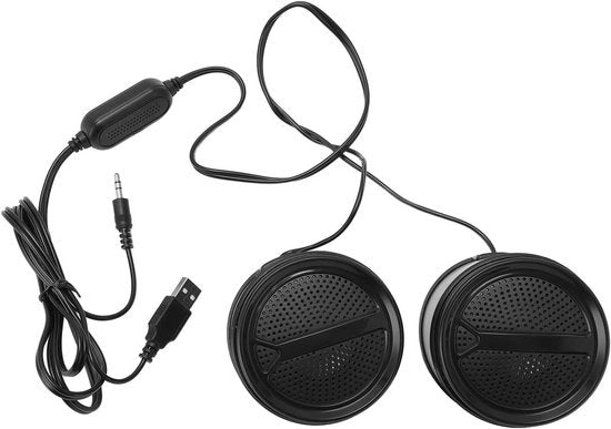 Altoparlante USB per computer con ingresso 3,5 mm - PC/laptop - Pulsante di regolazione del volume - Audio HiFi cablato per desktop e smartphone.