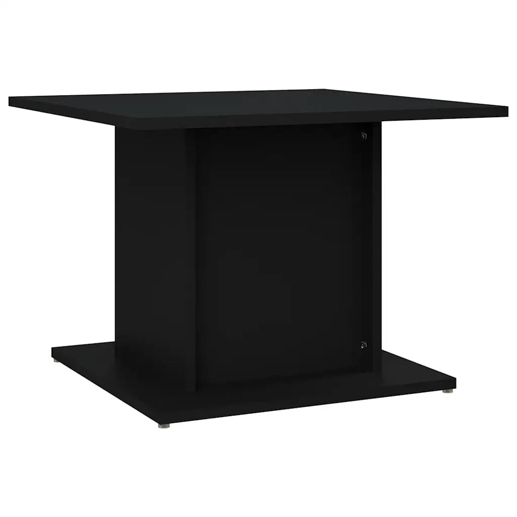 Tavolino da Salotto-Tavolino da soggiorno-Tavolo Nero 55,5x55,5x40 cm in Truciolato