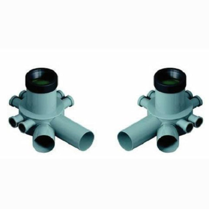 Collettore sotto wc universale g enius duplex 90x40 sinistro b07w