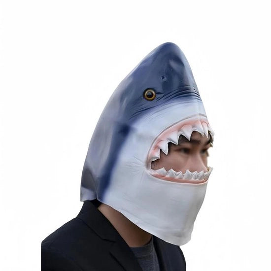 Maschera da orso - Halloween - Realistico capo di maschera in latex - Blu - Abito da costume - Ideale per cosplay e accessori da festa