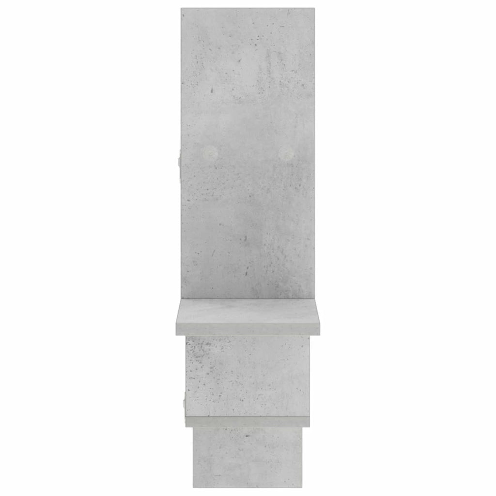Scaffale da parete Grigio Cemento 87 x 17 x 75 cm 8015123