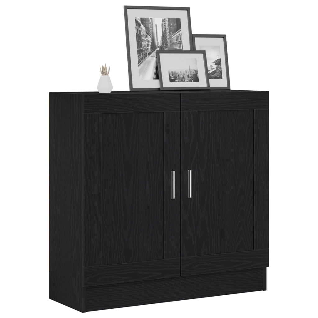 Mobile libreria  Nero Rovere 82,5x30,5x80 cm in legno ingegnerizzato