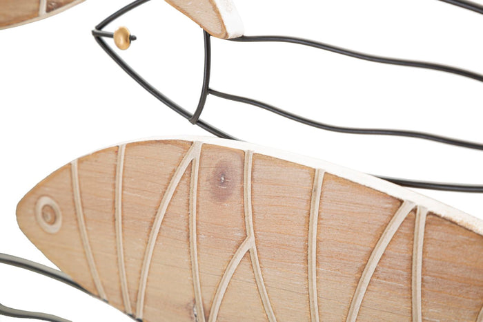 Pannello da Muro Pesce 60x2x30 cm in Ferro