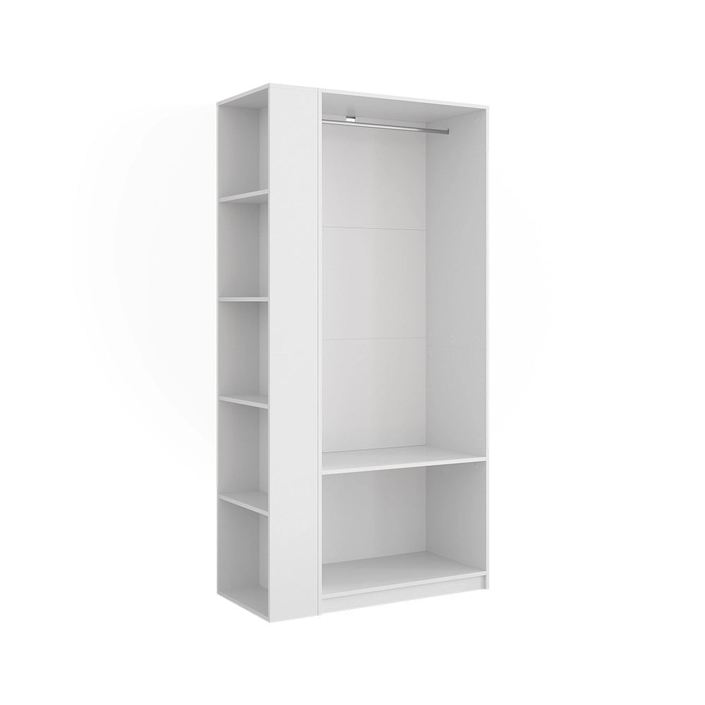 Armadio Elmo Bianco 80 x 200 cm Set di 2 Vicco