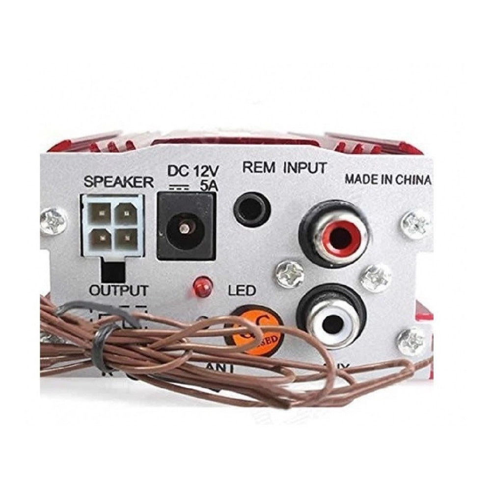 Trade Shop - Amplificatore Audio 12v Usb Mp3 Casa Auto 2 Canali Stereo 500w Telecomando Ma700 -