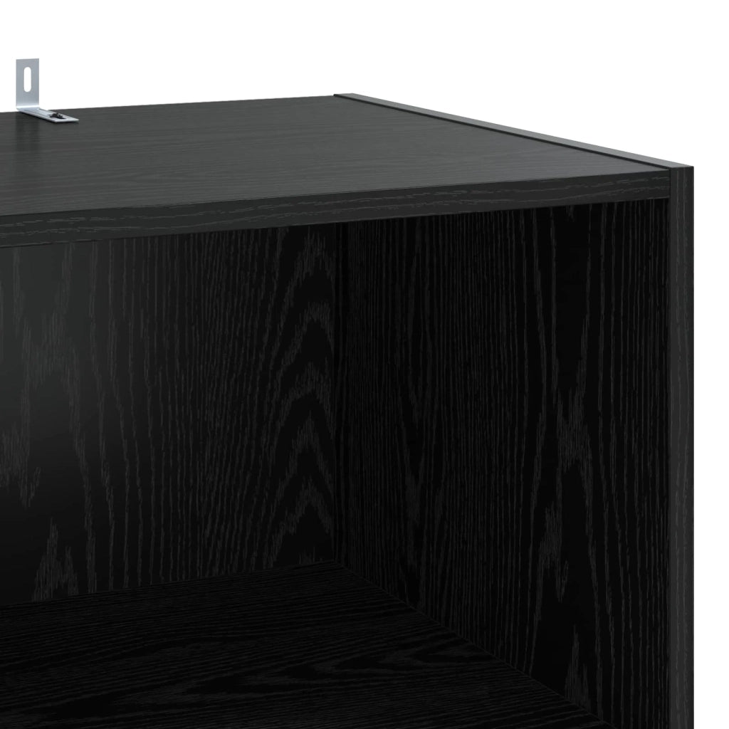 Credenza Rovere Nero 45 x 41 x 185 cm Legno ingegnerizzato 3443783