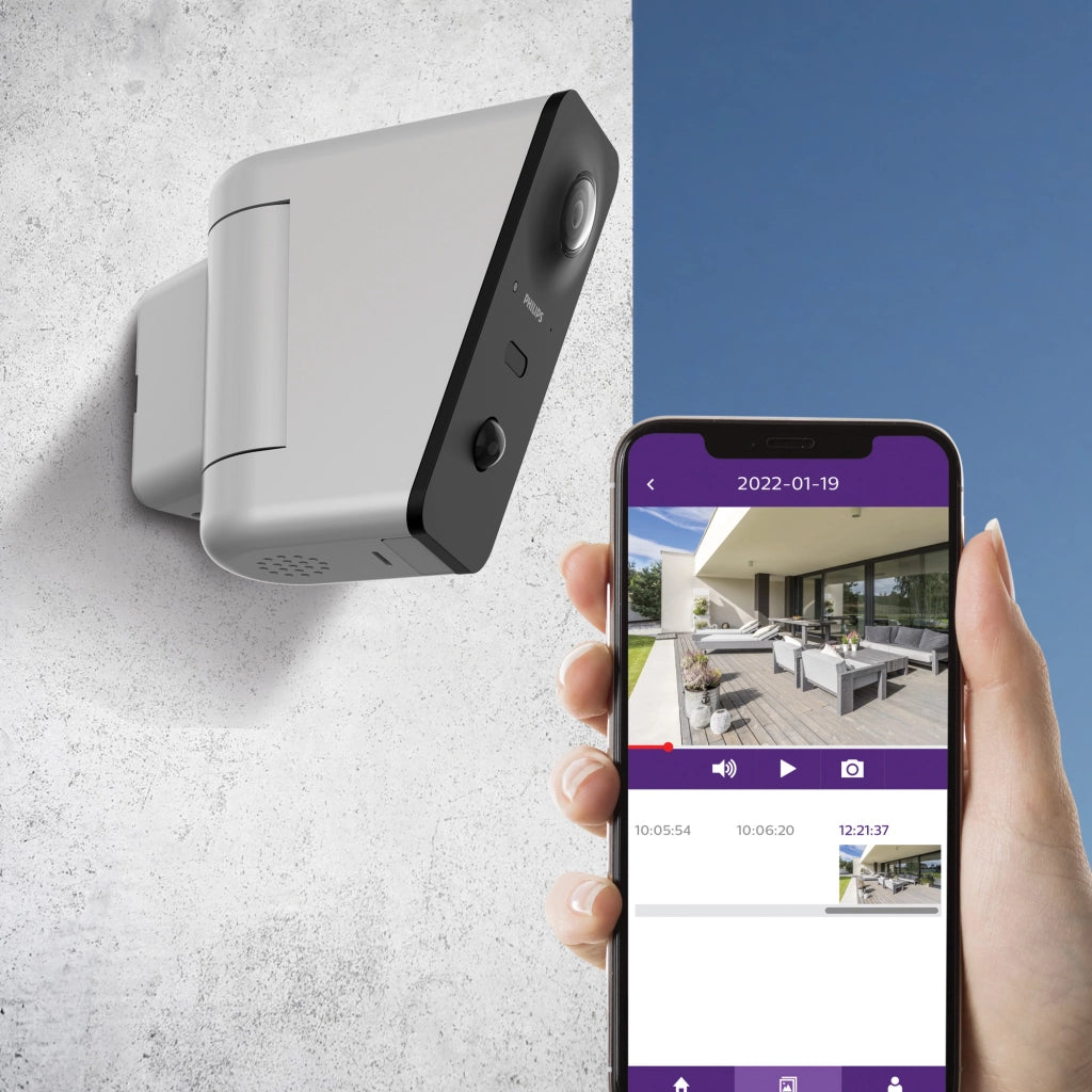 Philips Connect 3K Kit videocitofono filare connesso WIFI + telecamera per interni + telecamera per esterni