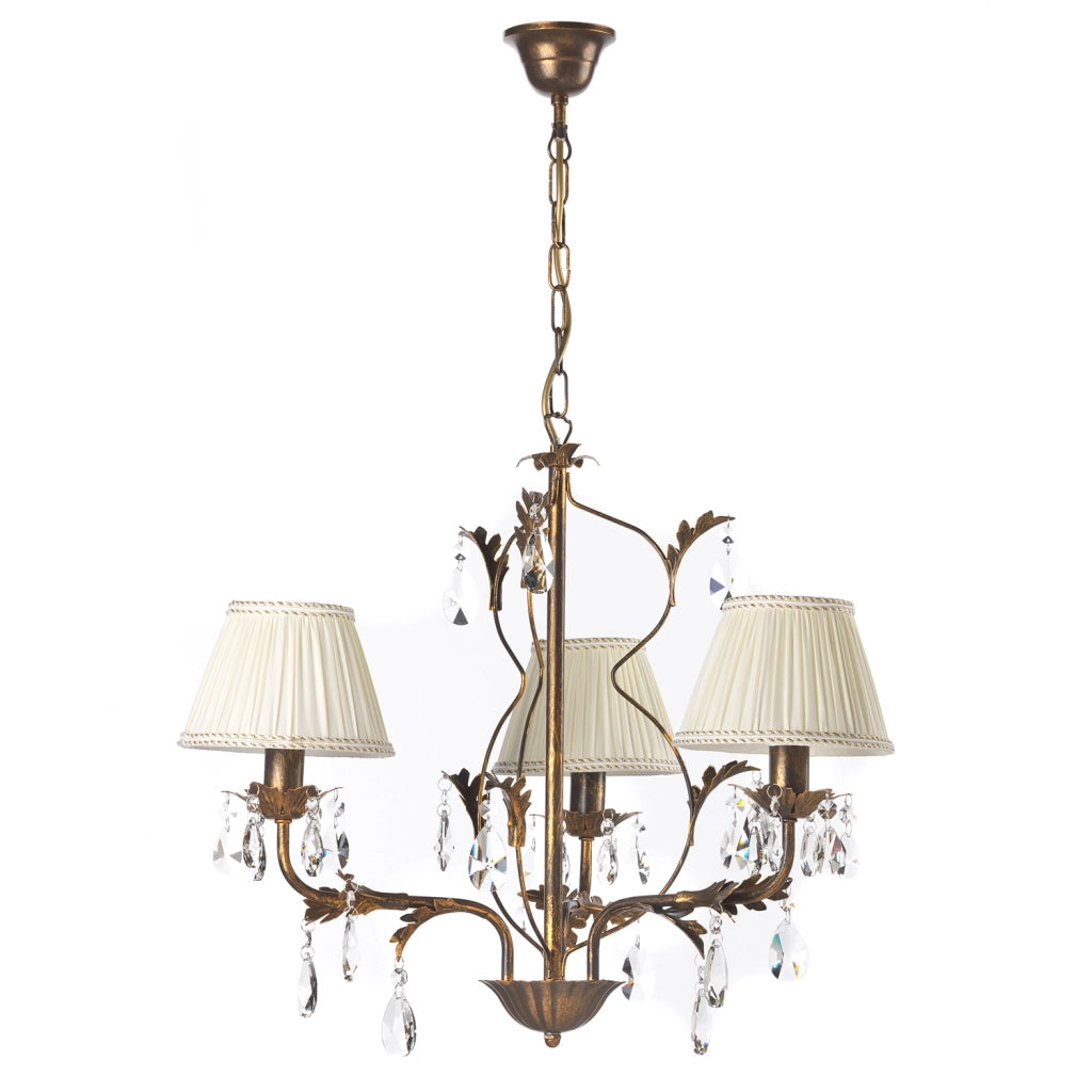 Lampadario 3 luci Karen bronzo