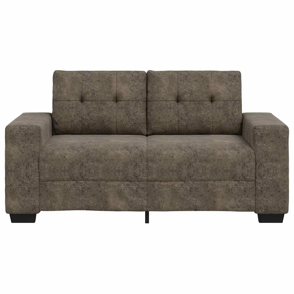 Divano a due posti con cuscino Grigio scuro Pelle sintetica 4105121