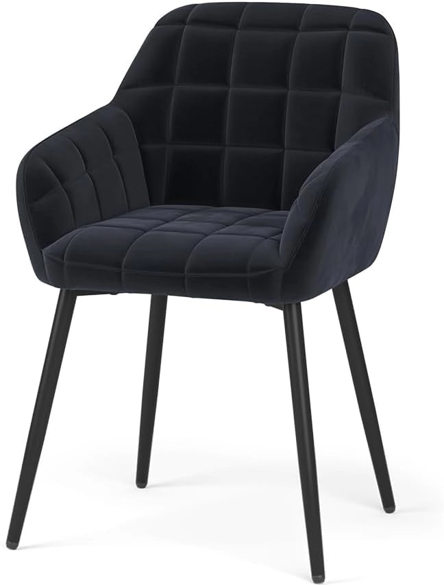 sedie Relio, Nero, 53.5 x 55.5 cm, con piedini antiscivolo e superficie facile da pulire