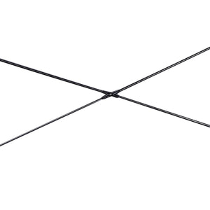 Barthy - scrivania in legno e metallo con ripiano - 120x60x138h cm