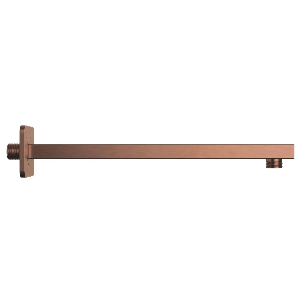 Braccio Doccia Quadrato Rea Js-9022brg 40cm Brush Copper