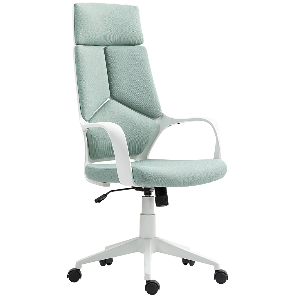 Sedia da Ufficio con Dondolo ¨C Zephmum ¨C Tessuto Verde 63x63x117-127 cm