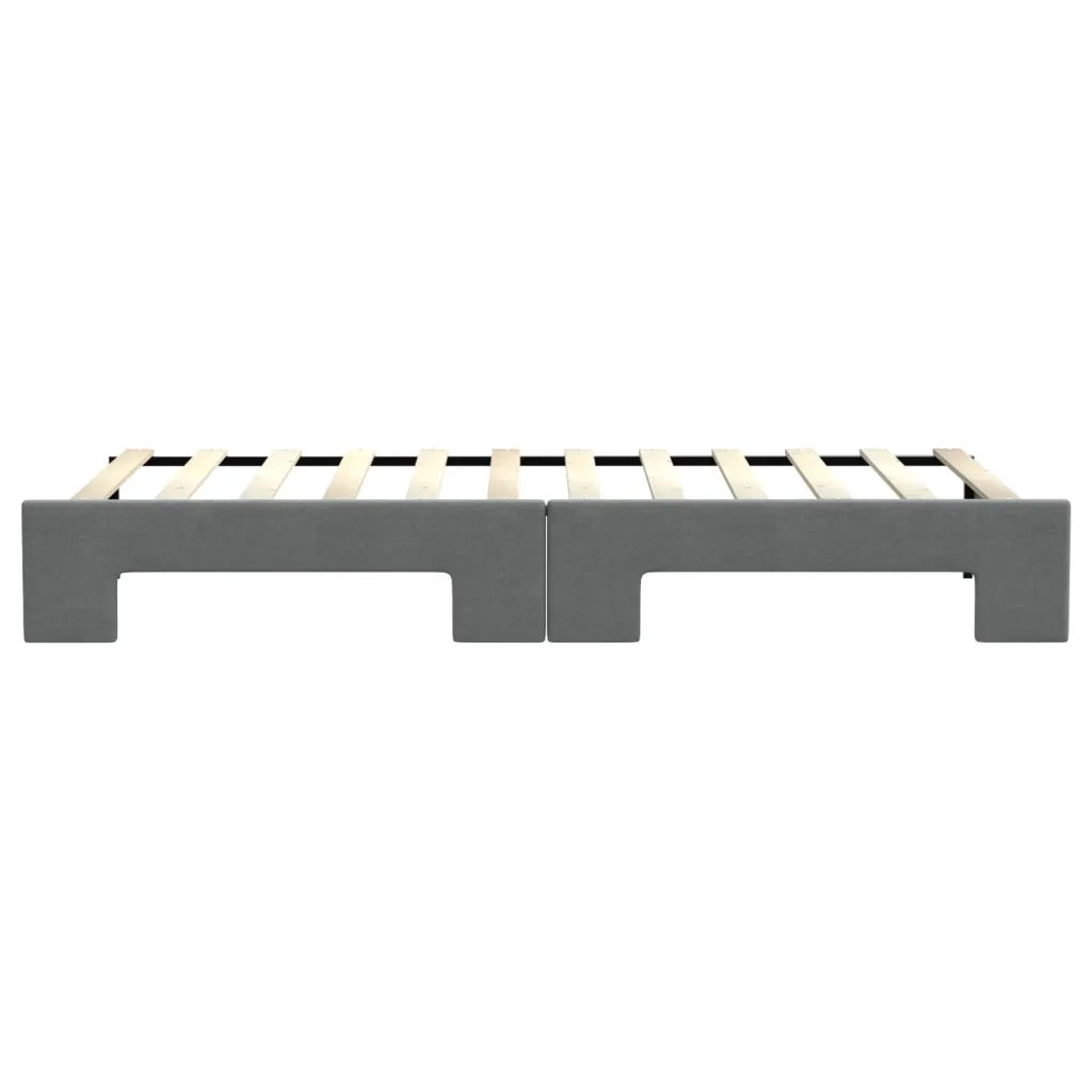 Divano letto | Sof¨¤ letto | Letto singolo Estraibile Grigio Scuro 80x200 Tessuto