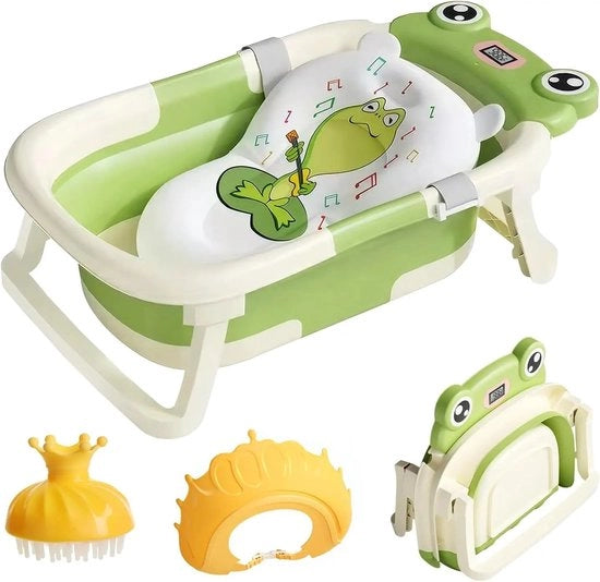 Bagnetto Portatile con Sedia - Bagnetto Inclinabile - Bagnetto per Bambini con Sacchetto per Acqua
