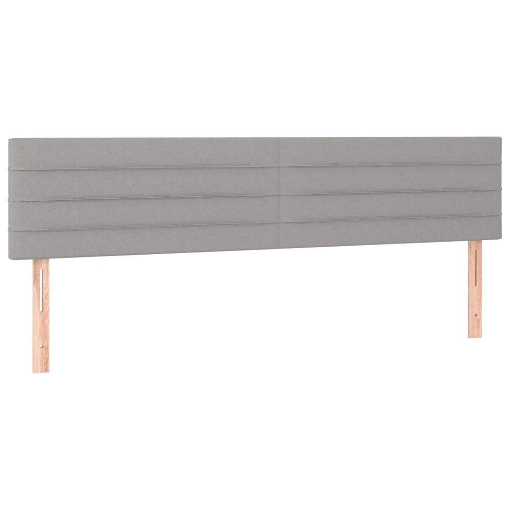 Giroletto a Molle con Materasso Grigio Chiaro 120x190cm Tessuto