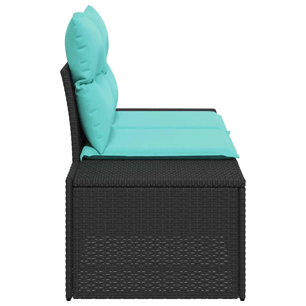 Divano da giardino con cuscino 184 x 62 x 69 cm polyrattan 42006810