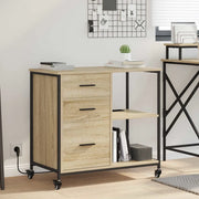 Cabina con Stazione di Ricarica Rovere Sonoma 76 x 41 x 72 cm 859836