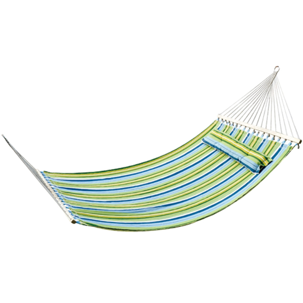 Amaca da giardino per 2 persone ¨C zephmum ¨C righe blu e verdi 3,4x1,4m