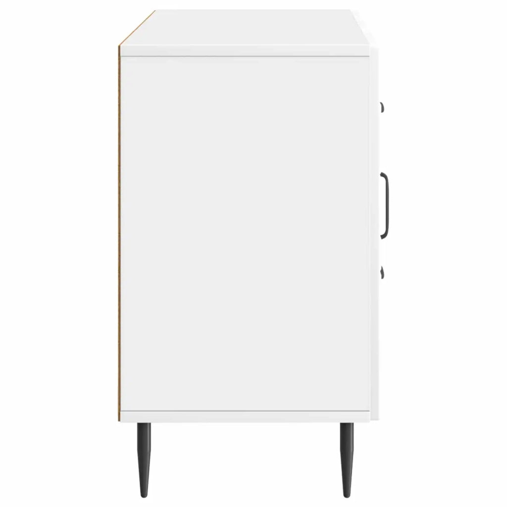 Credenza Bianco Lucido 89 x 34,5 x 60 cm Legno ingegnerizzato 894889