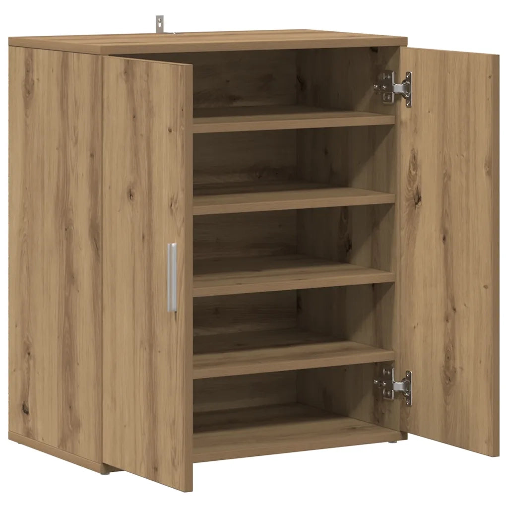 vidaXL Scarpiera Rovere Artigianale 60x35x70 cm in Legno Multistrato