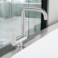 Miscelatore per lavello sottofinestra abbattibile completo