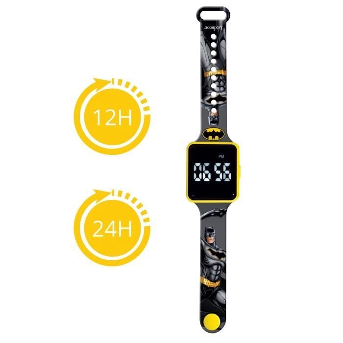 Lexibook - Batman - Orologio LED connesso - Bracciale regolabile