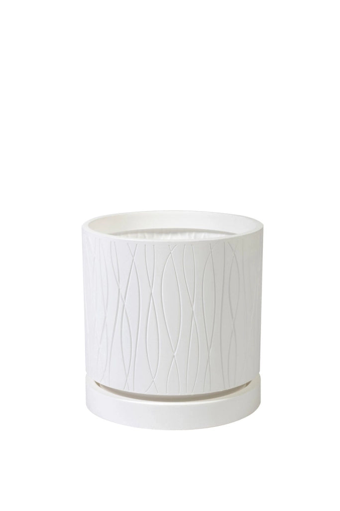 Naturalia Vaso Cilindro 30 Plastecnic Vari Colori Colore: Bianco Ottico
