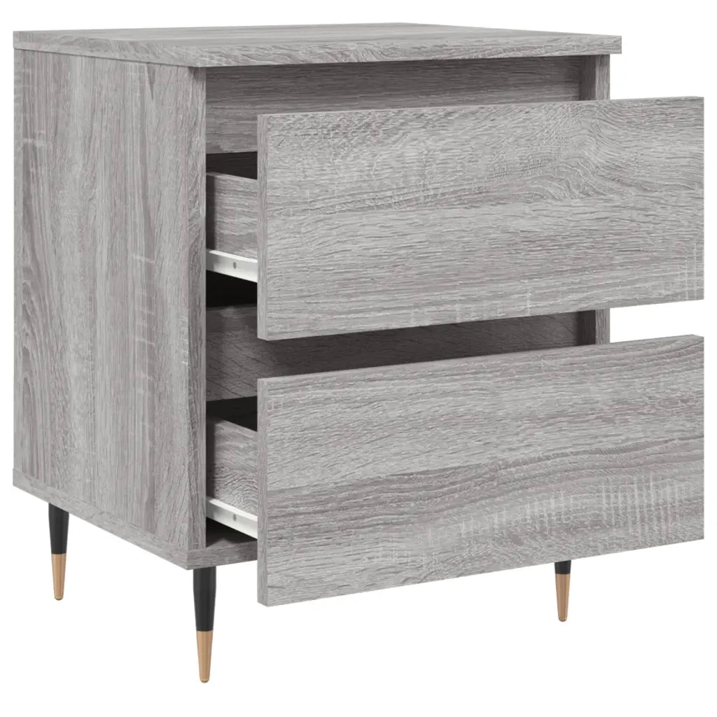 Comodino | Armadio da Notte | Mobiletto da notte Grigio Sonoma 40x35x50 cm in Legno Multistrato