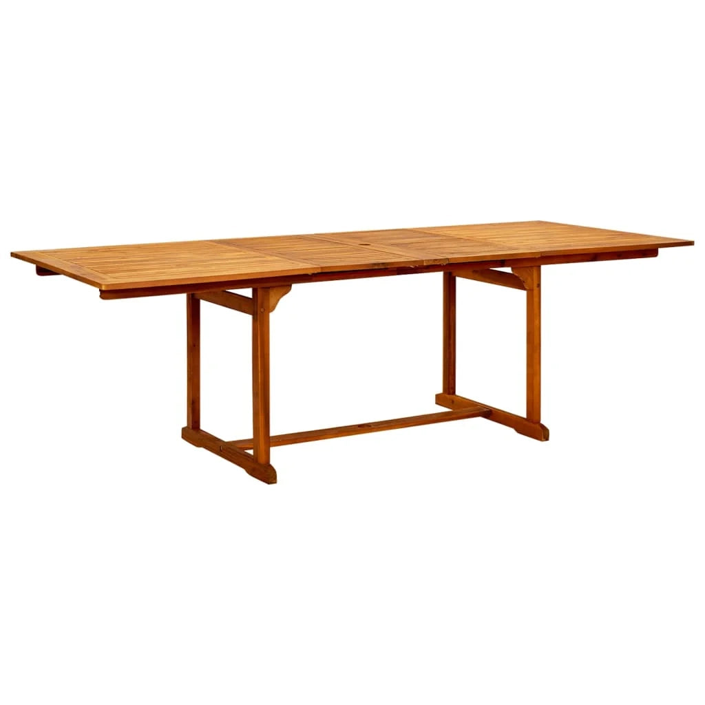 Set da pranzo da giardino per esterni composto da 7 pezzi in legno massello di acacia 02_0013931