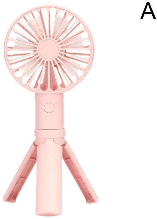 Ventilatore portatile per viso miniaturizzato con 3 velocità, ricaricabile e pieghevole