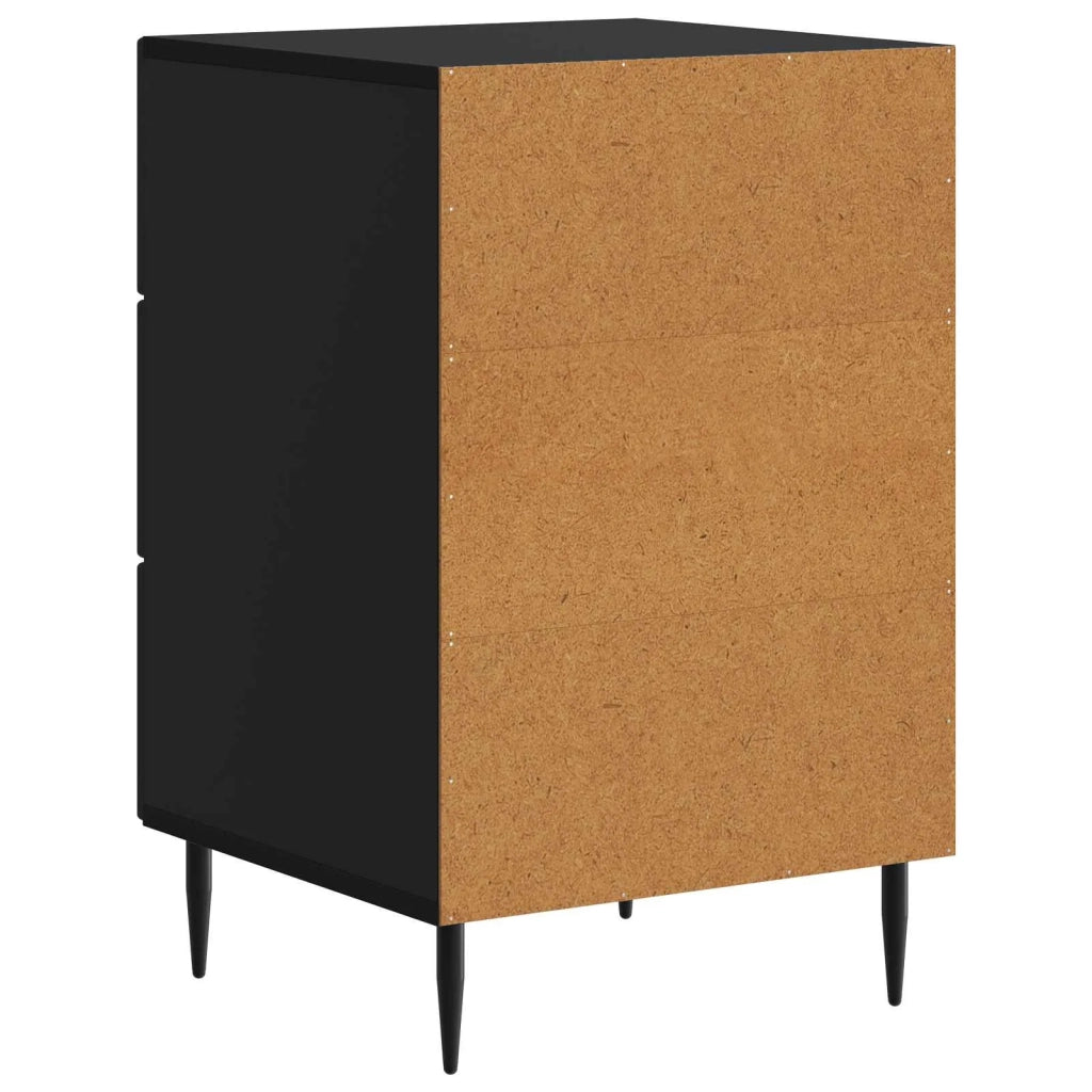 Armadio da Notte Nero 43 x 41 x 66,5 cm Legno ingegnerizzato 894786