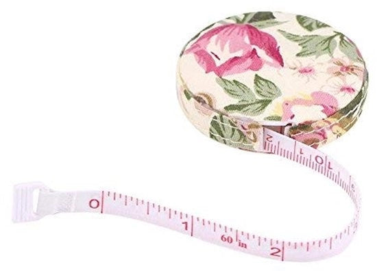 Misuratore di corpo e fitness con misura di 150 cm - Intrecciabile - Cintura di misura - Contenitore di archiviazione - Alta precisione - Cintura di misura con tecnologia di misurazione