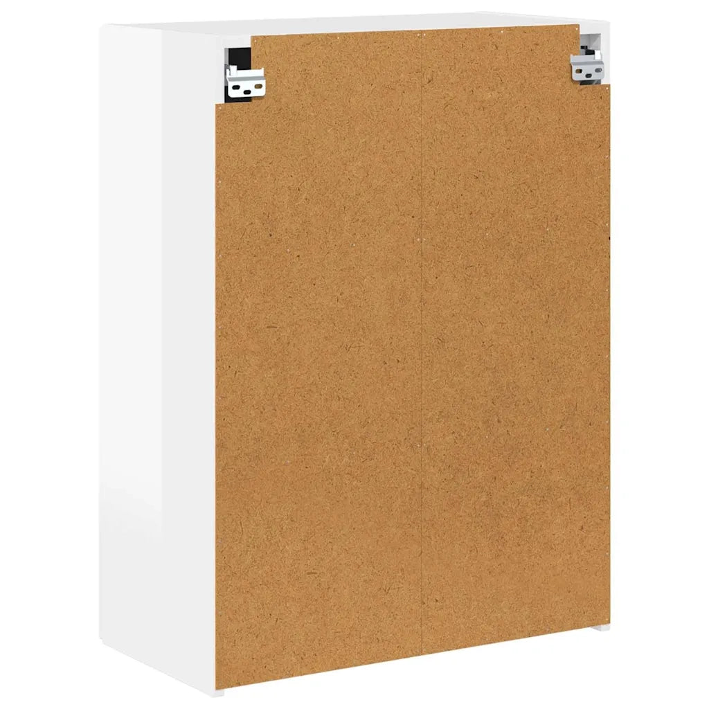 Mobile TV da parete-Mobile TV a Muro-Credenza TV Bianco Lucido 59,5 x 31 x 80 cm
