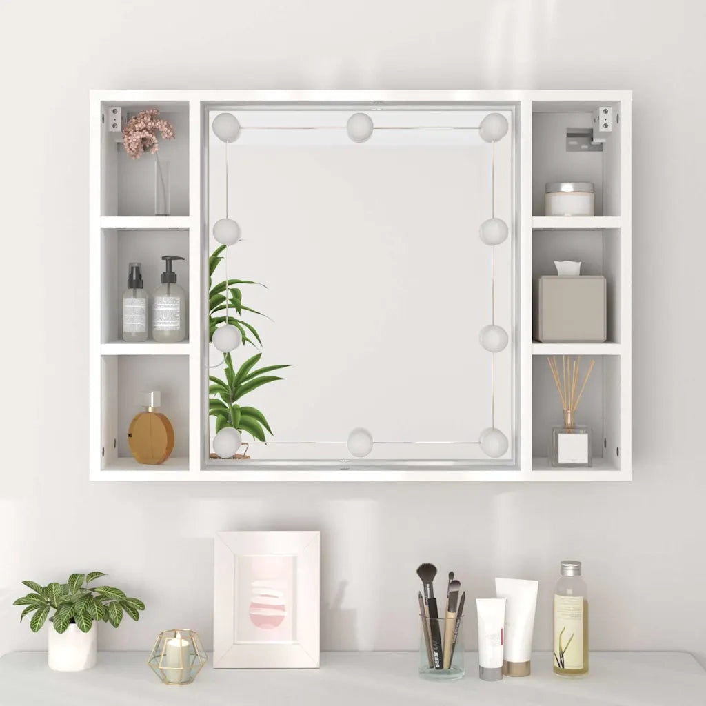 Mobile a Specchio con LED Bianco 76x15x55 cm CFW6505120