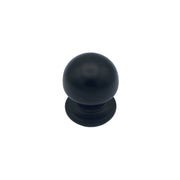 Pomolo fisso per porta SAGUATTI 169/50ZB in alluminio nero opaco