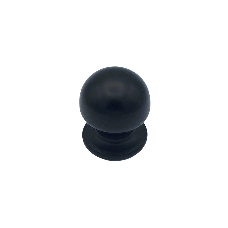 Pomolo fisso per porta SAGUATTI 169/50ZB in alluminio nero opaco
