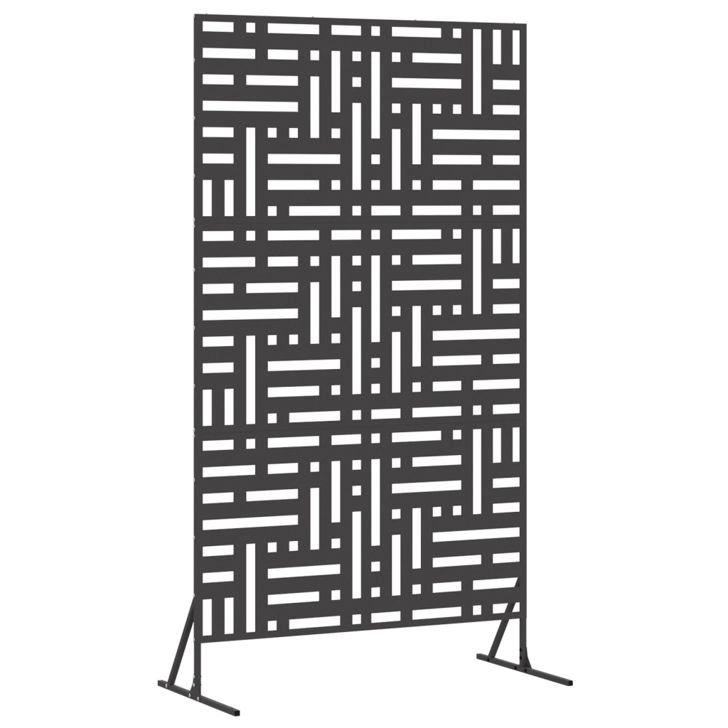 Schermo di Privacy 180 cm Acciaio Nero