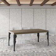 Tavolo allungabile 200/304x90 cm Paxon Premium tortora gambe antracite