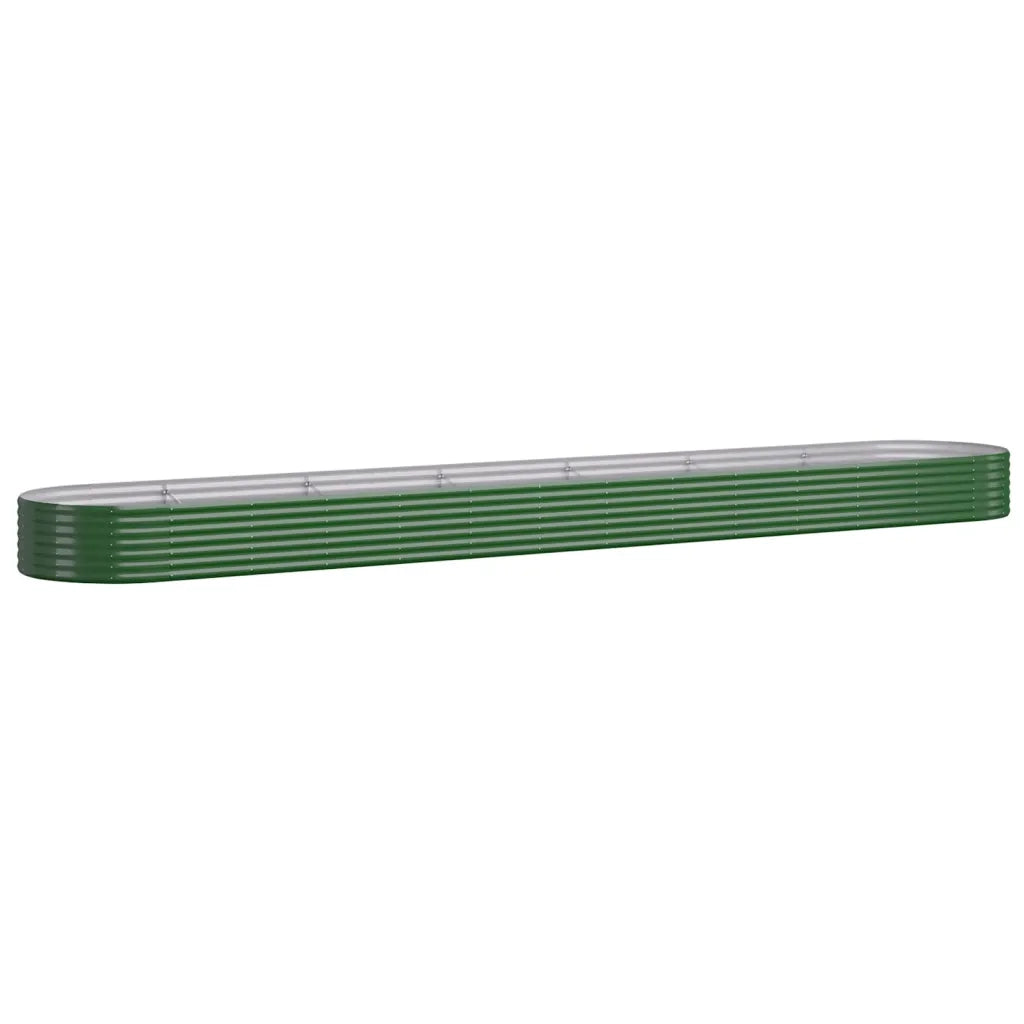 Vaso Giardino Acciaio Verniciato a Polvere 544x100x36 cm Verde cod mxl 67016