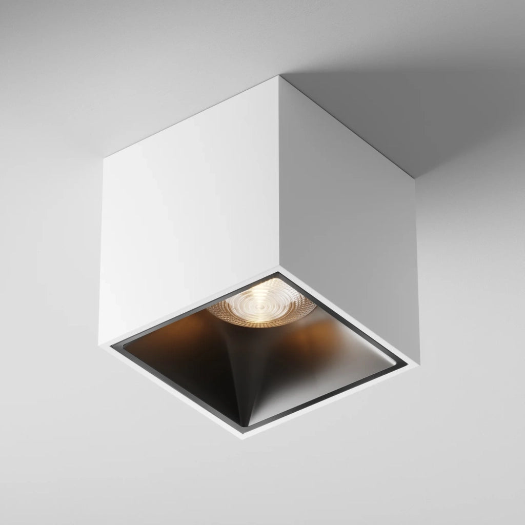 Maytoni Lampada da soffitto moderna Alfa LED 1 luce LED integrato bianco metallo