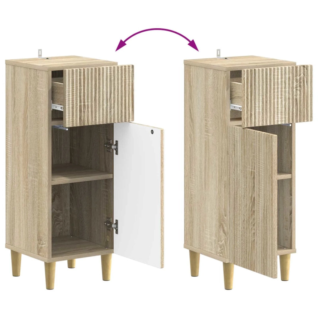 Mobiletto da Bagno ARNHEM Rovere Sonoma 30 x 31 x 80 cm 896607