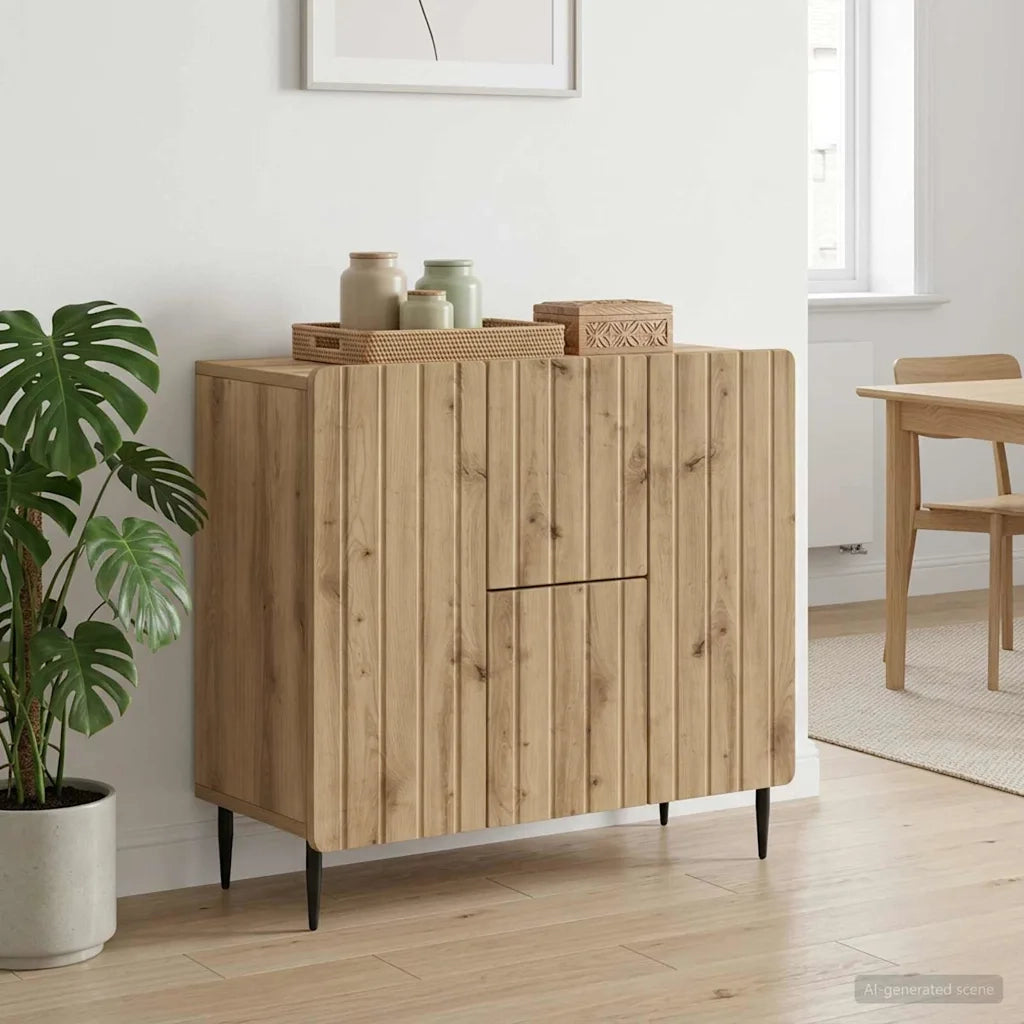 Credenza con cassetto Rovere Artigianale 89 x 34,5 x 62 cm 894434
