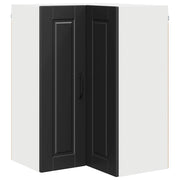 Pensile da cucina | Mobile angolare per parete PORTO Nero 57 x 57 x 80 cm