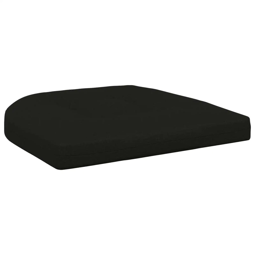 Cuscini per Sedia in 4 Pezzi 4 pz 100% Poliestere Nero 945317