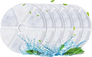 Filtro per fonte di acqua per gatti 6 pacchi Filtro di sostituzione per fonte di acqua per gatti con 2 filtri per pompaggio con resina e carbone attivo per gatti e cani