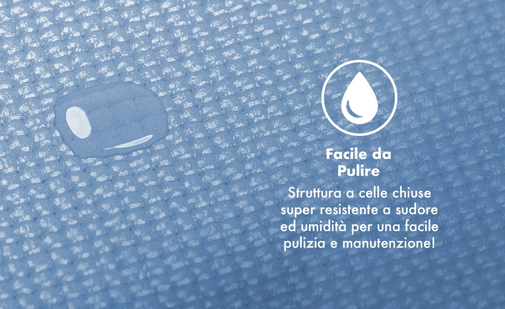 Tappeto Per Esercizi Grande XXL 180 x 200 Cm Antiscivolo Resistente Tappetino Allenamento Casa Palestra Materassino Fitness Pilates Yoga In Pvc Arrotolabile Facile Trasporto  Azzurro