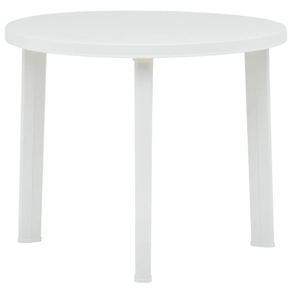Tavolo da Giardino Bianco 89 cm in Plastica cod mxl 60560